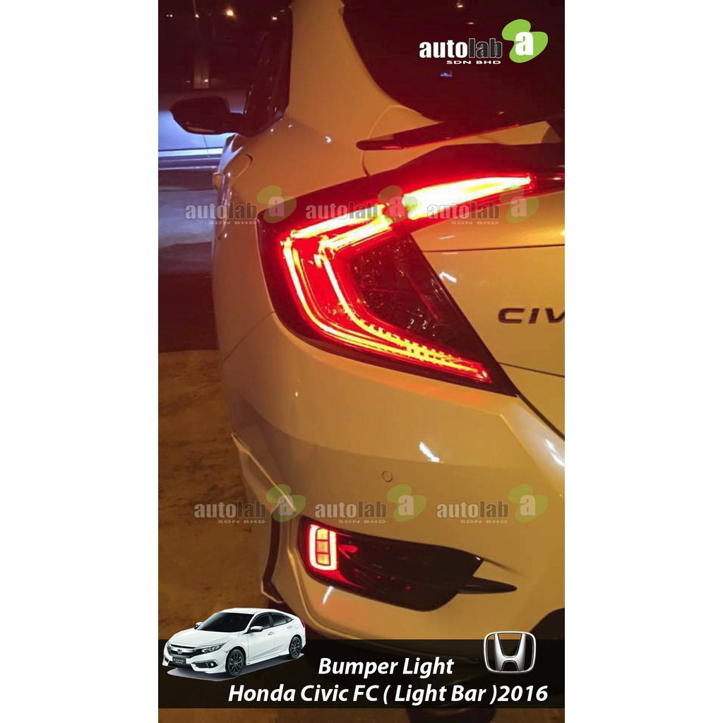 Bumper Light 3 in 1 Honda Civic FC 20162017 PGMall
