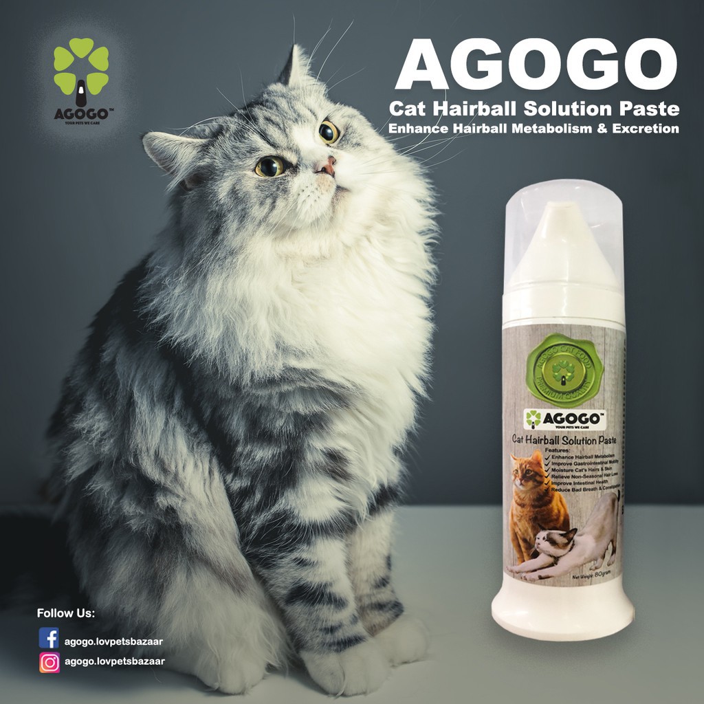 Agogo Cat Hairball Solution Paste 80g Shopee Malaysia