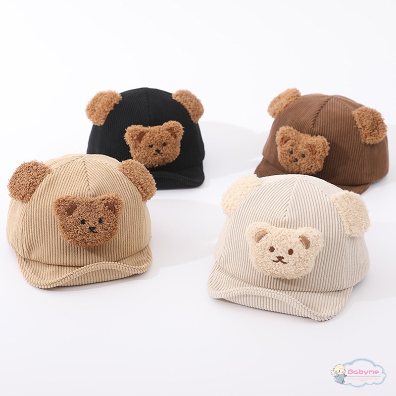 Kids Girl Boy Cartoon Hat Baby Cute Bear Cap Children Soft-brimmed Hats ...