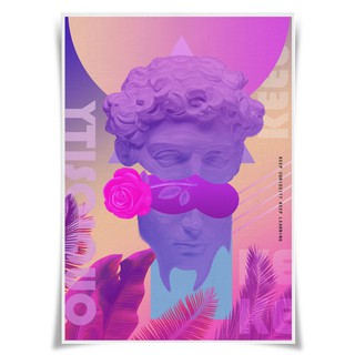 Vaporwave Poster Cyberpunk Painting Cloth Print A3 Size Wall Art Decor Shopee Malaysia