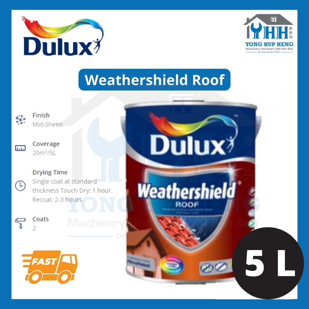 5L Dulux Weathershield Roof (Roof Paint) 5 Liter Cat Atap Rumah ICI