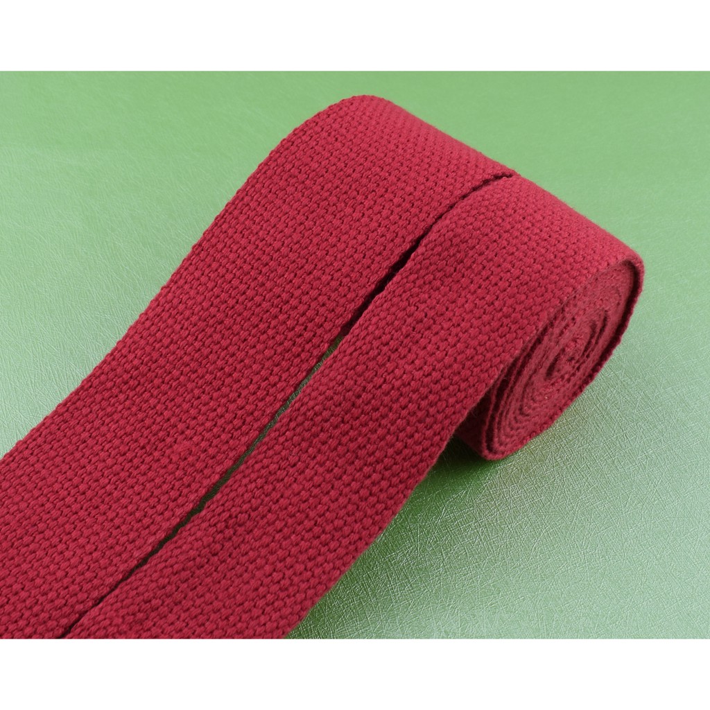 red cotton webbing