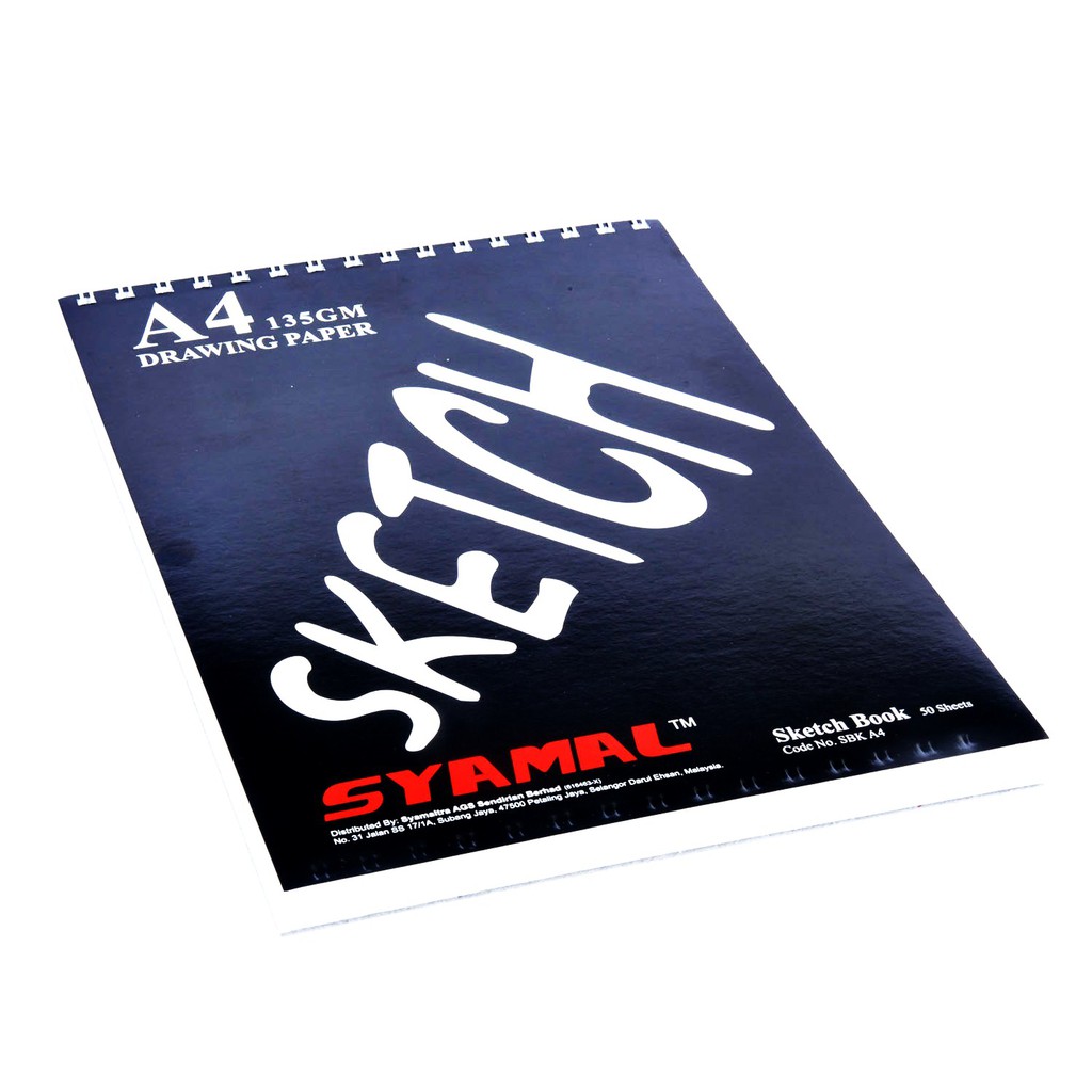 syamal-sketching-pad-a3-size-135gsm-50sheets-shopee-malaysia