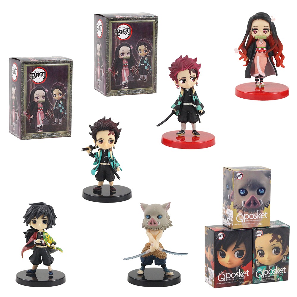 14 15cm Anime Demon Slayer Kimetsu No Yaiba Q Posket Tanjirou Hashibira Inosuke Tomioka Giyuu Figures Toys Gift Shopee Malaysia