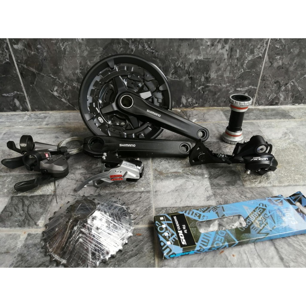 shimano 27 speed gear set