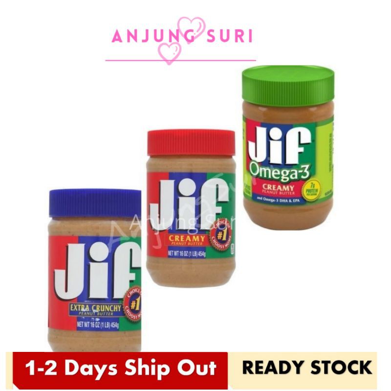 Buy Jif Healthy Peanut Butter Suitable For Diet Creamy Extra Crunchy Omega 3 Healthy Peanut Butter Mentega Kacang Seetracker Malaysia