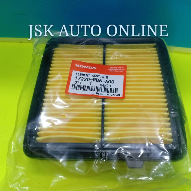 HONDA CITY TMO JAZZ TFO AIR FILTER 17220-RB6-Z00  Shopee Malaysia