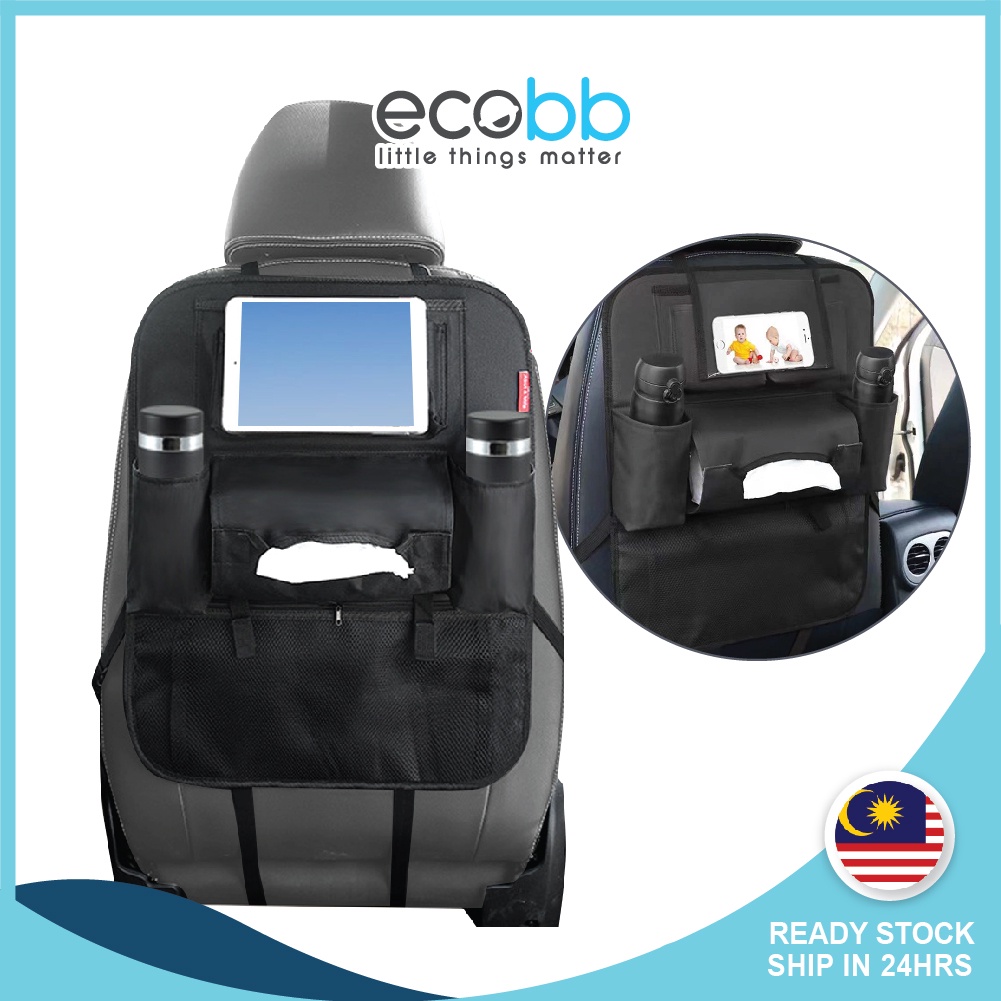 Car Organiser Bag Hanging Tissue Cup Holder Car Back Seat Multi Pocket