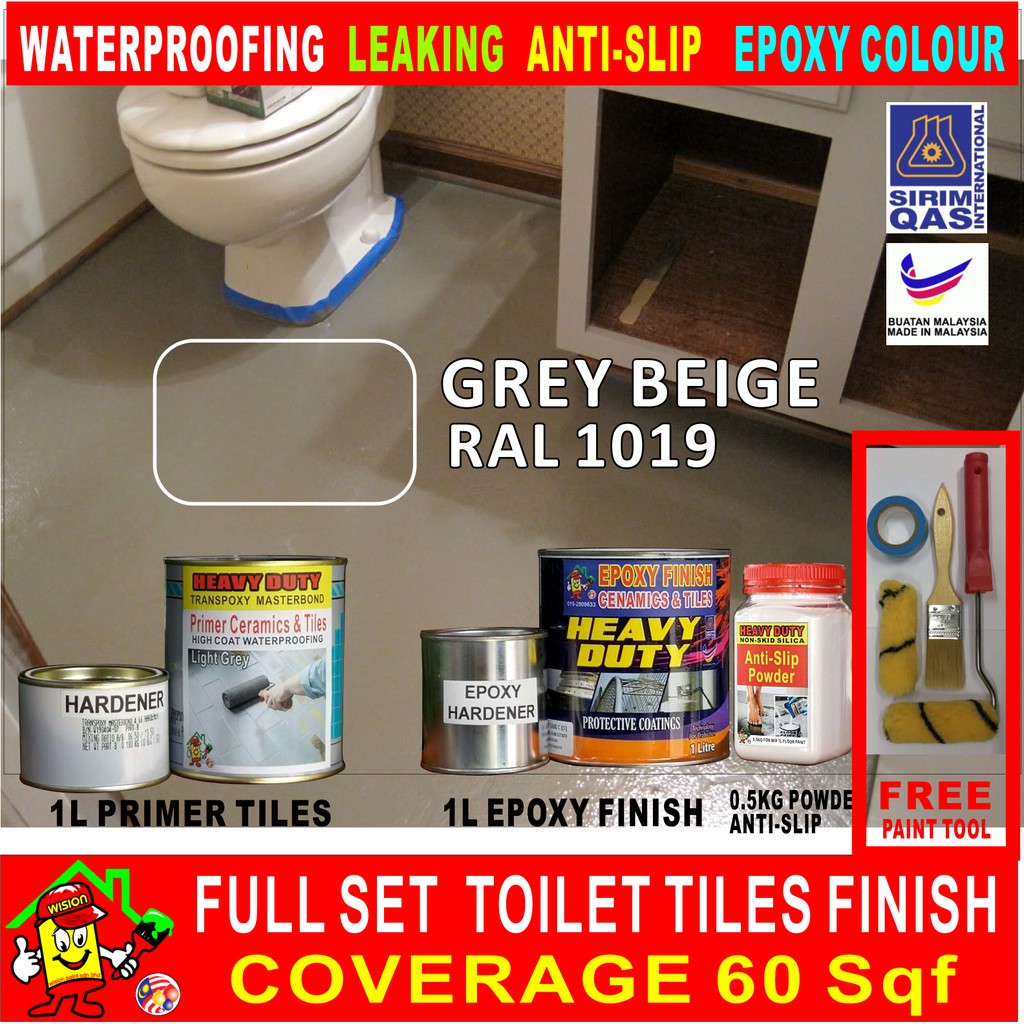 RAL 1019 FULL SET EPOXY PAINT FREE TOOLS RAL COLOUR 