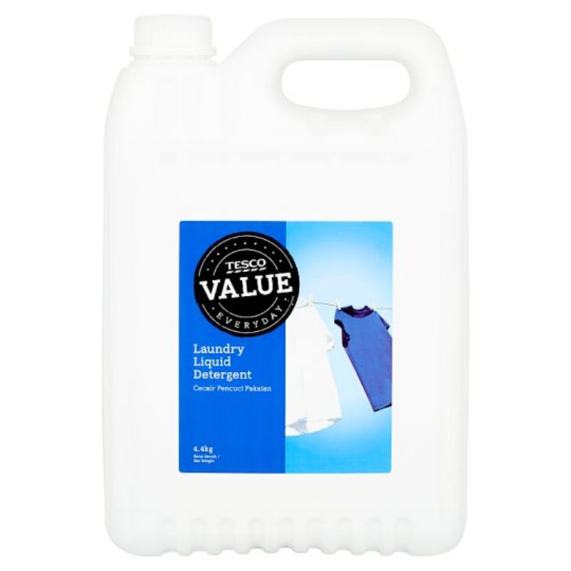 Tesco Everyday Value Laundry Liquid Detergent 4.4kg Shopee Malaysia