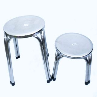 Stainless Steel Stool 30cm 47cm Kerusi Bulat Keluli Tahan Stainless Steel Stool 30cm 47cm Kerusi Bulat Keluli Tahan