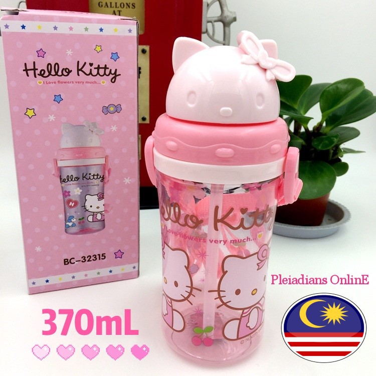 👉READY STOCK👉🇲🇾 370mL Cute Cartoon Hello Kitty Kid Baby Water Bottle ...