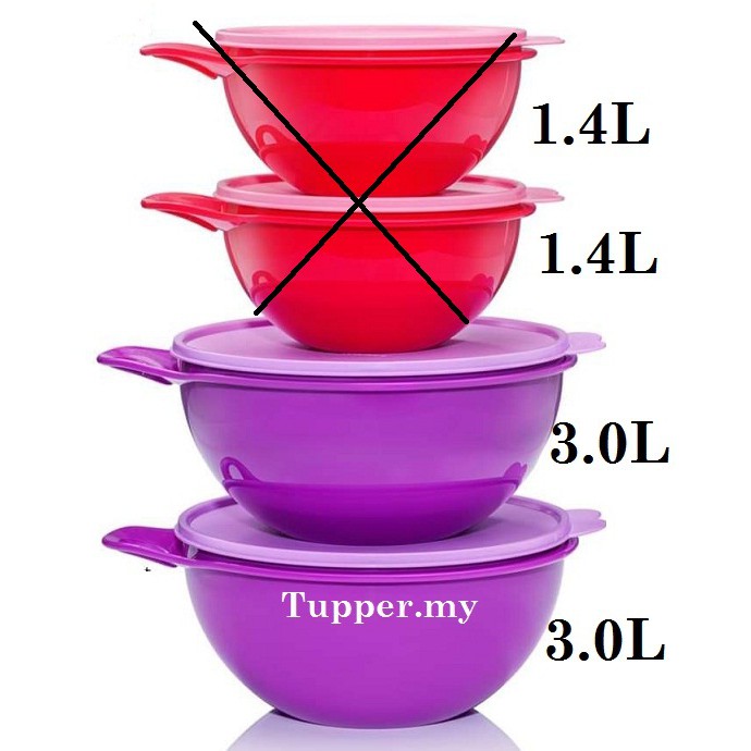 Tupperware That's Thats A Bowl Purple 3L