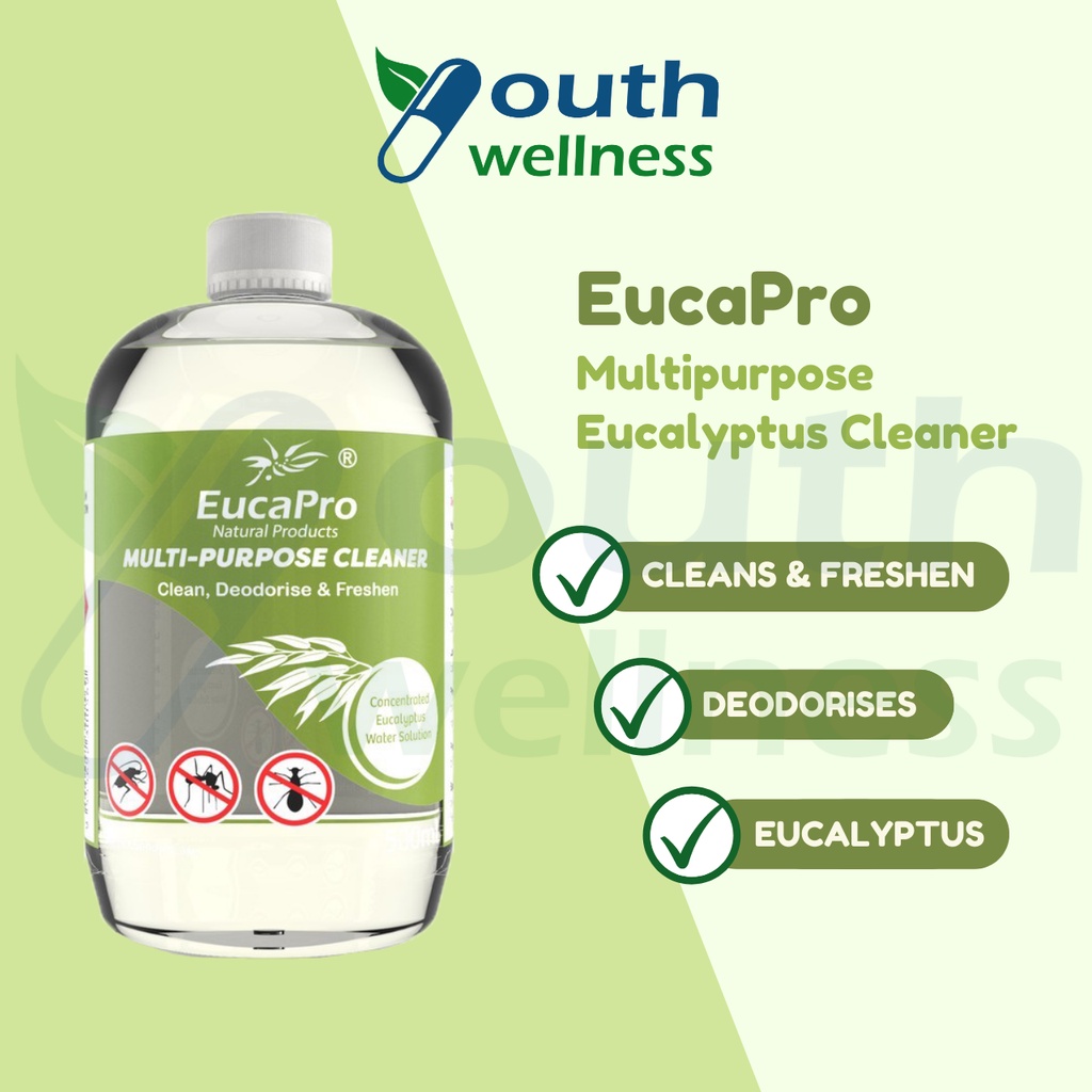 EucaPro Multi Purpose Disinfectant Eucalyptus Natural Cleaner (500 mL ...