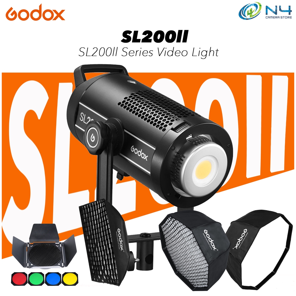 GODOX SL200ii LED 200W SL200 SL200W Daylight Balanced 5300K Video Light ...