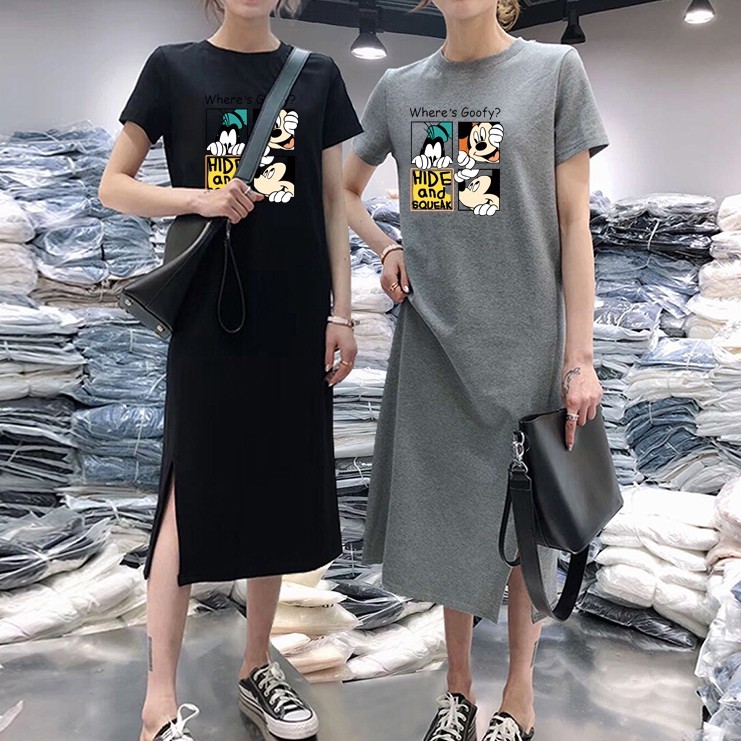 mid length t shirt dress