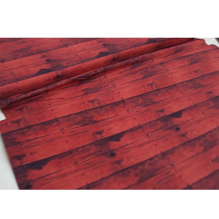 Usa Cotton Cotton Fabric Red Barn Wood Grain Shopee Malaysia