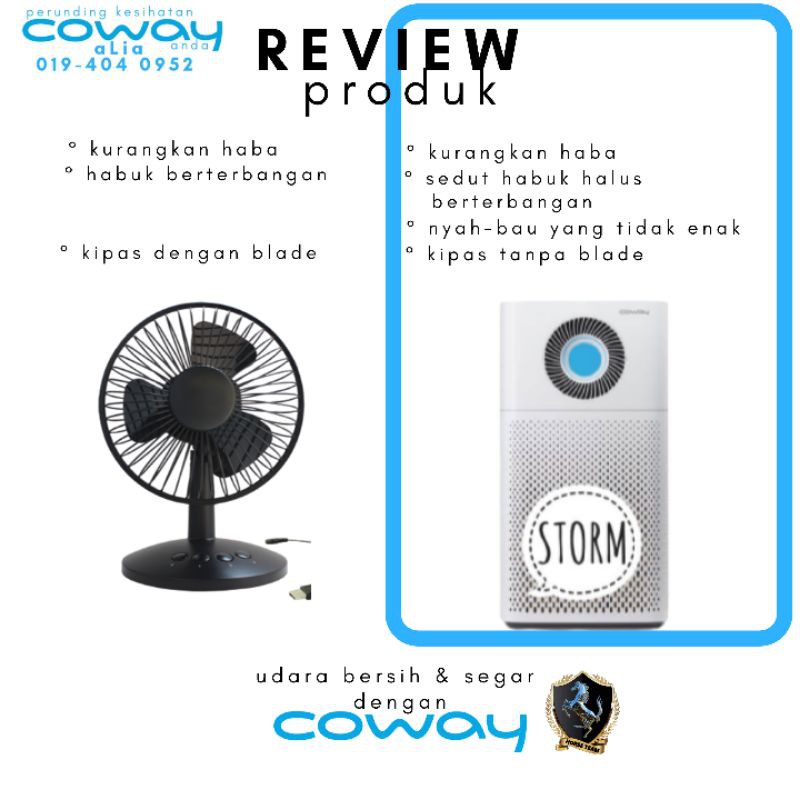 Penapis Udara Storm Coway Shopee Malaysia