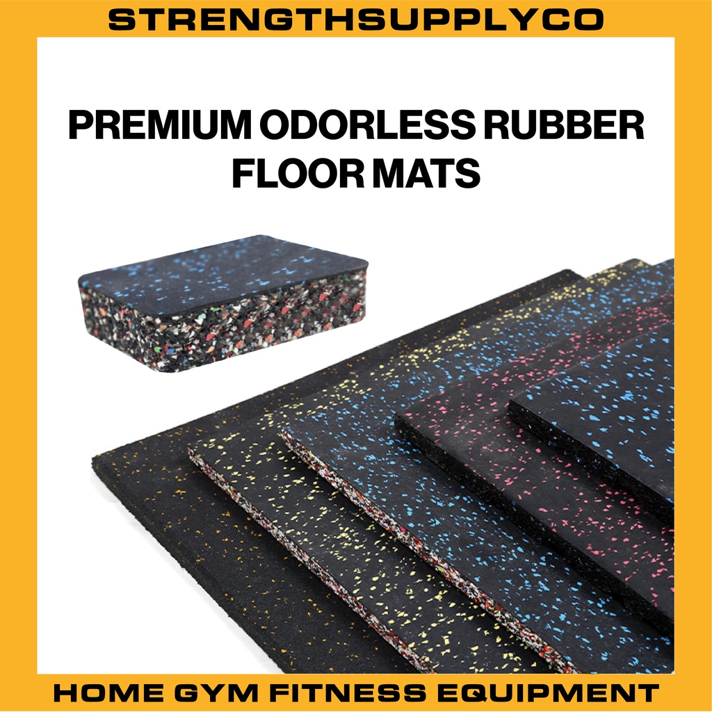 [Preorder] Premium Odorless Rubber Floor Mats for Gym Noise Reduction