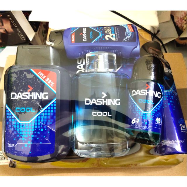 Perfume Dashing Cool Aqua Original Gift Set Perfume Free Shipping Shopee Malaysia