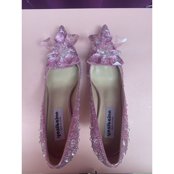 [Joyce’s Closet] Diamond Wedding Concert Dinner Princess Shoes Pink