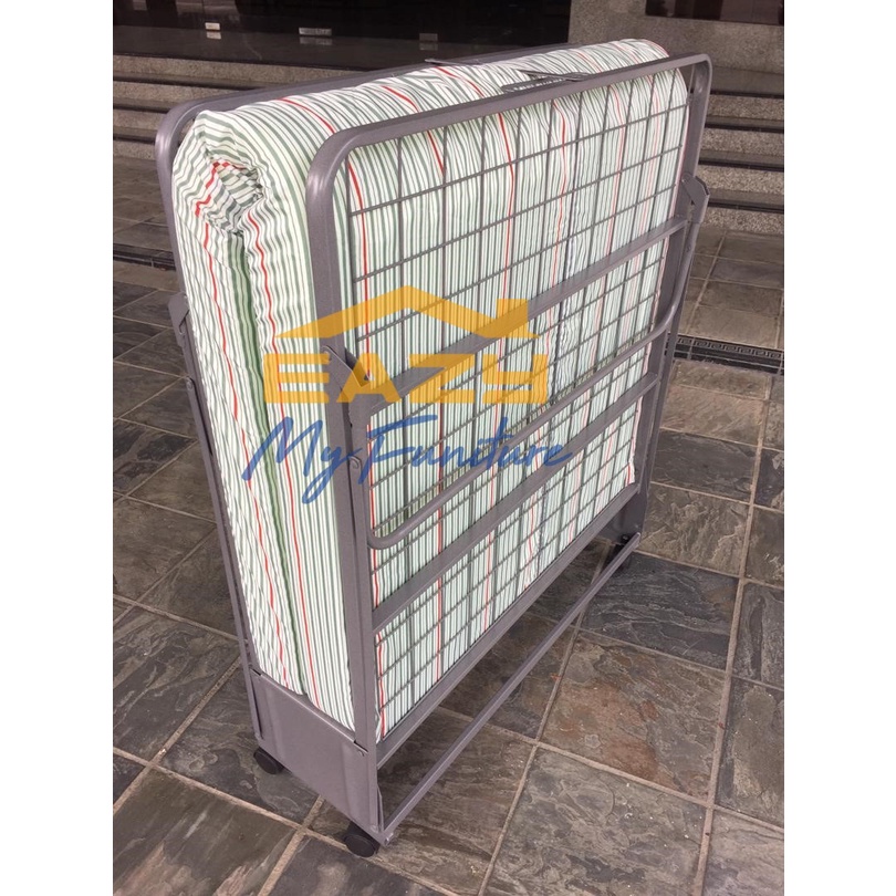 Folding Bed (WITHOUT MATTRESS)/Guest Bed/3ft Single Foldable Folding