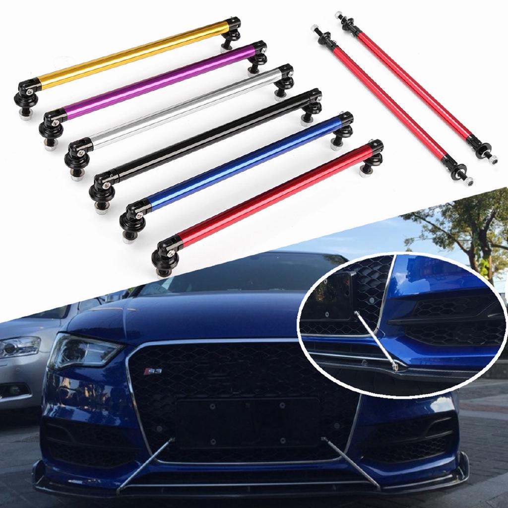 1 Pair Refit Car Front Bumper Lip Spoiler Rod Strut Tie Bar Supports