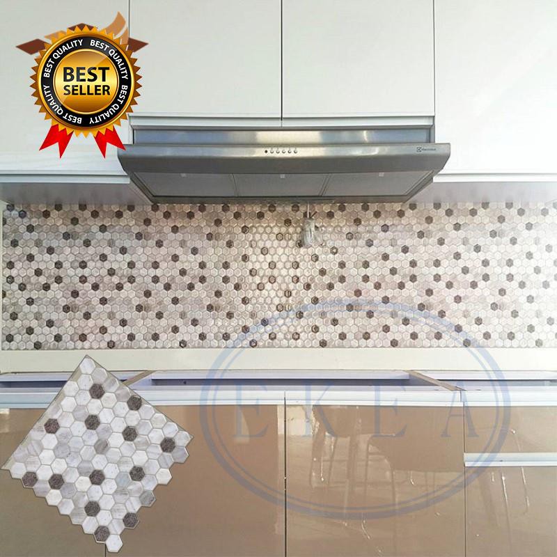 Ekea 3d Stone Mosaic Tile Self Adhesive Peel And Stick Backsplash Wall Sticker