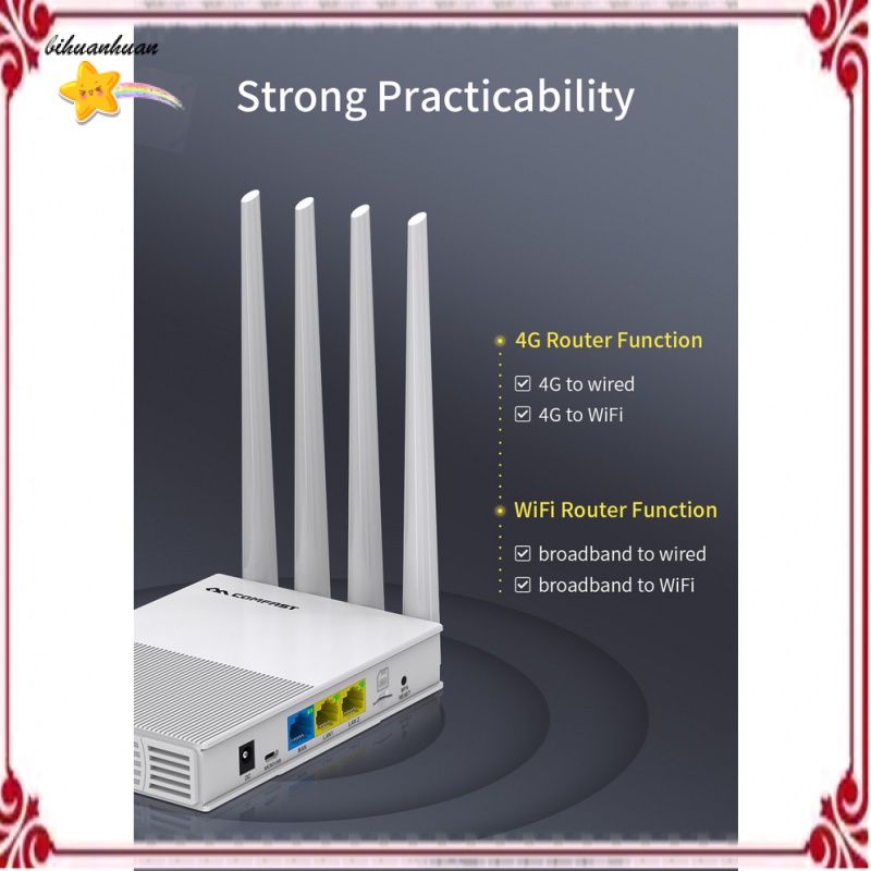 [Ready stock] ComFast 4G LTE SIM card WiFi router 300Mbps modified