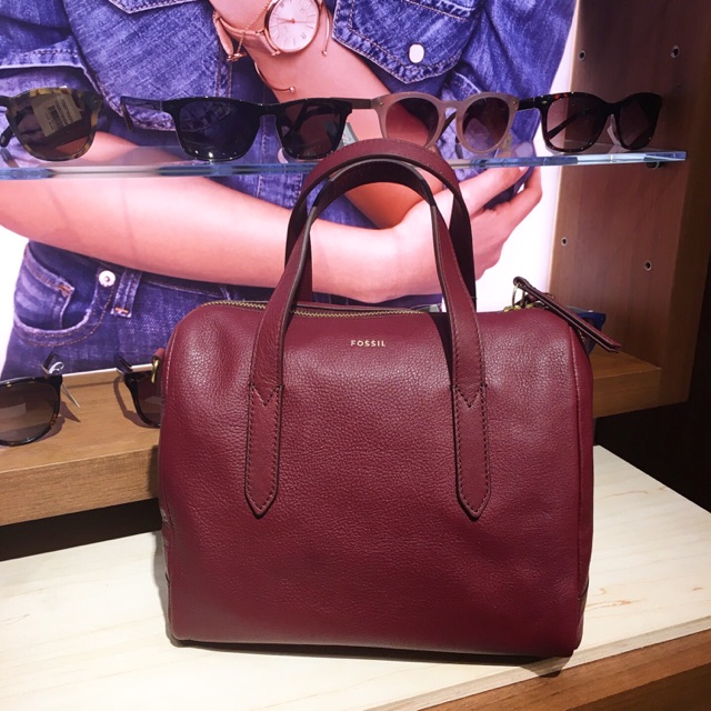 Fossil Sydney Satchel Cabernet ? | Shopee Malaysia