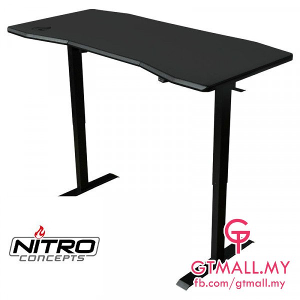 Nitro Concepts D16e Electrically Height Adjustable Gaming Desk Carbon Black Shopee Malaysia