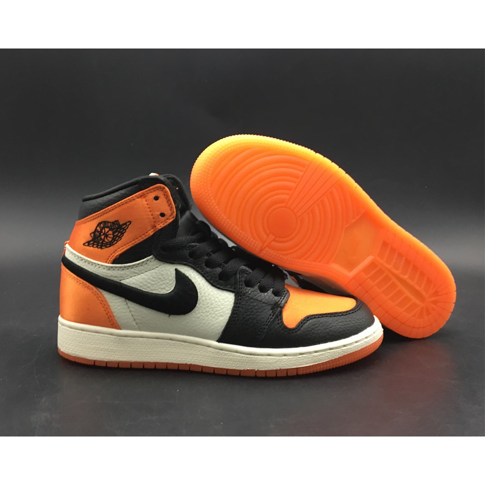 orange satin jordan 1