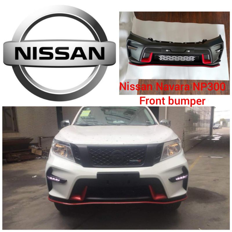 Nissan Navara Np300 Front Bumper New Facelift Design Shopee Malaysia