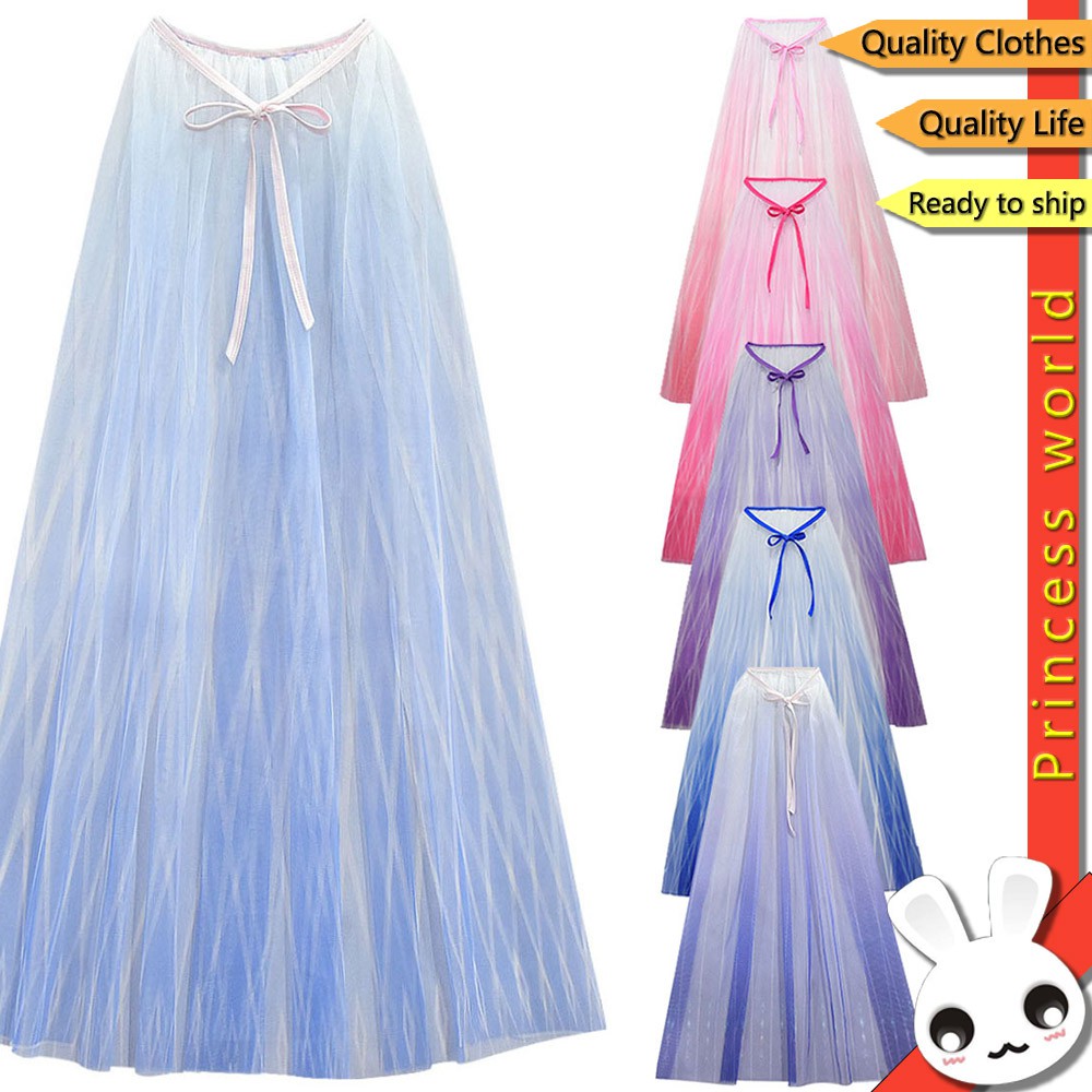 Disney Frozen Princess Cloak Kids Girl Capes Party Cosplay ...