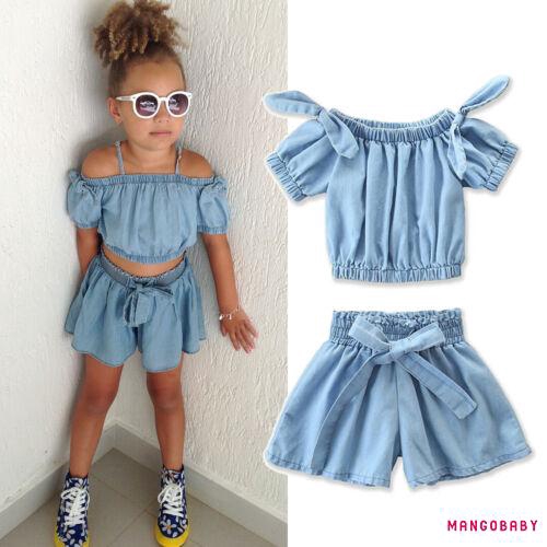 denim outfit baby girl