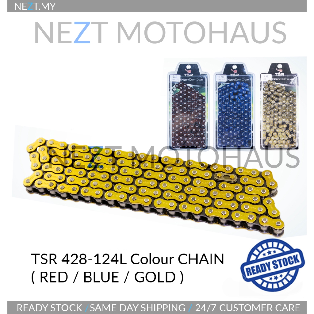 Motorcycle Colour Chain TSR 428-124L Y15ZR RS150 RFS150 LC135