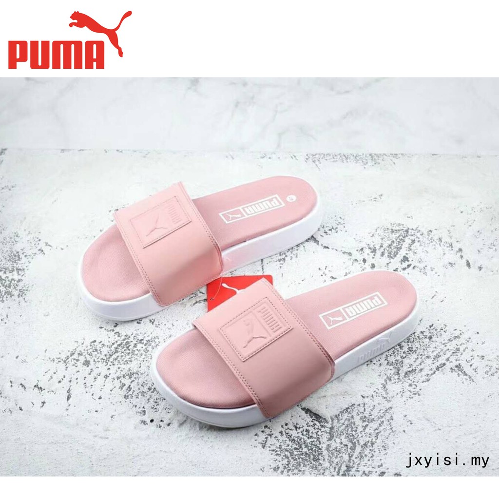 pink puma sandals