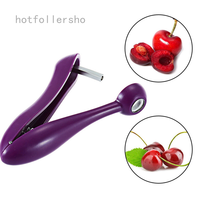 Purple Cherry Pitter Olive Seed Corer Remover Handheld Kitchen Machine Canning Hotfollersho Shopee Malaysia