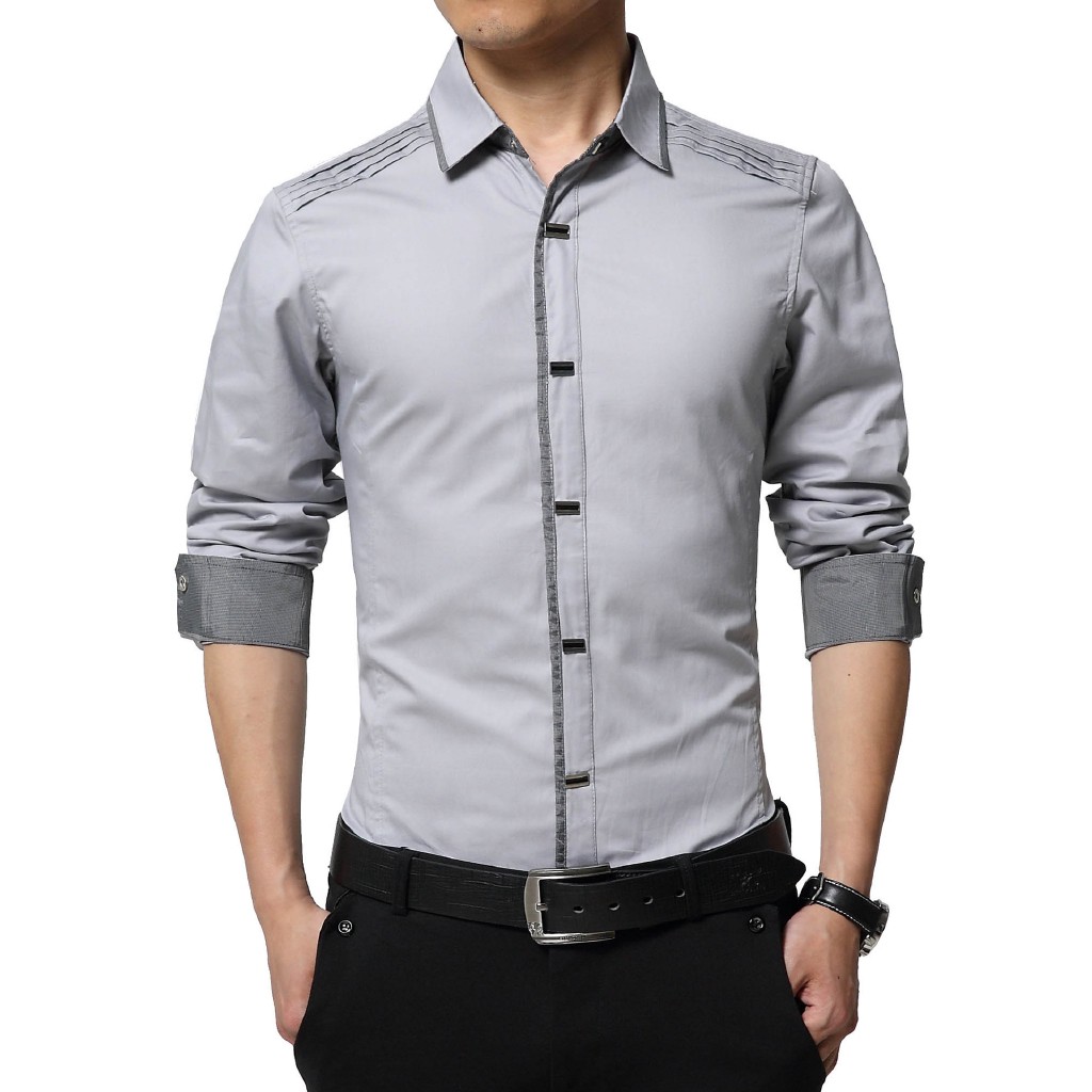slim fit casual dress shirts