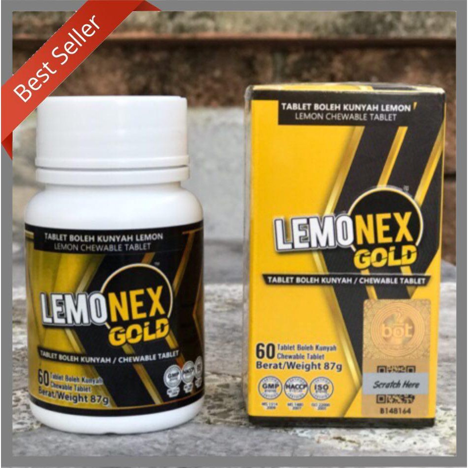 Original Lemonex Burn Gold 60 Tablets (Detox & Slimming) Fat Burner
