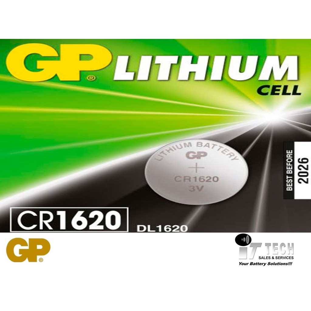 CR1620 GP Lithium Battery Coin Cell (Original) 1pc | Shopee Malaysia