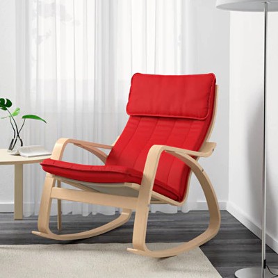 Father S Day Gift Ikea Poang Rocking Chair Ransta Red Washable