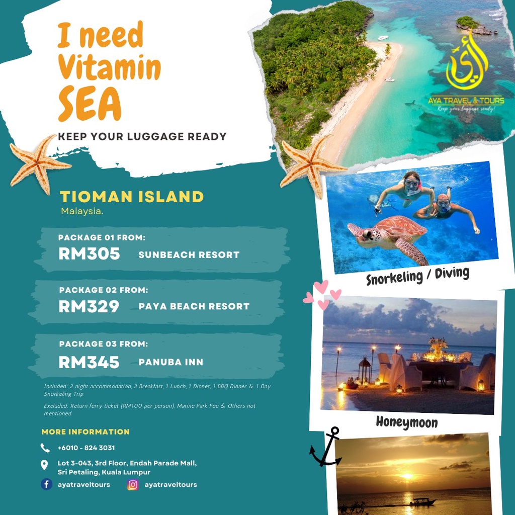 Tioman Island Package 2022 2023 Shopee Malaysia   Dd5ba8f9bb62de3b8ca8b830b02d1d08