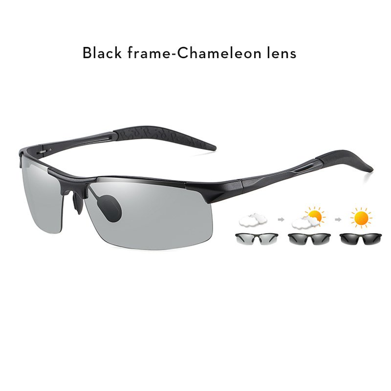 包邮Photochromic SunGlasses Sun Polarized High Quality Vintage Aviation Classic UV400 Night Vision Goggles Transition Lens