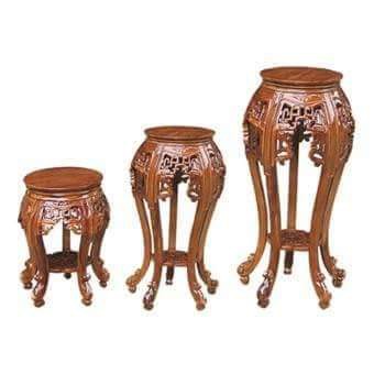 Meja Sisi 3 Beradik Kayu Jati Shopee Malaysia