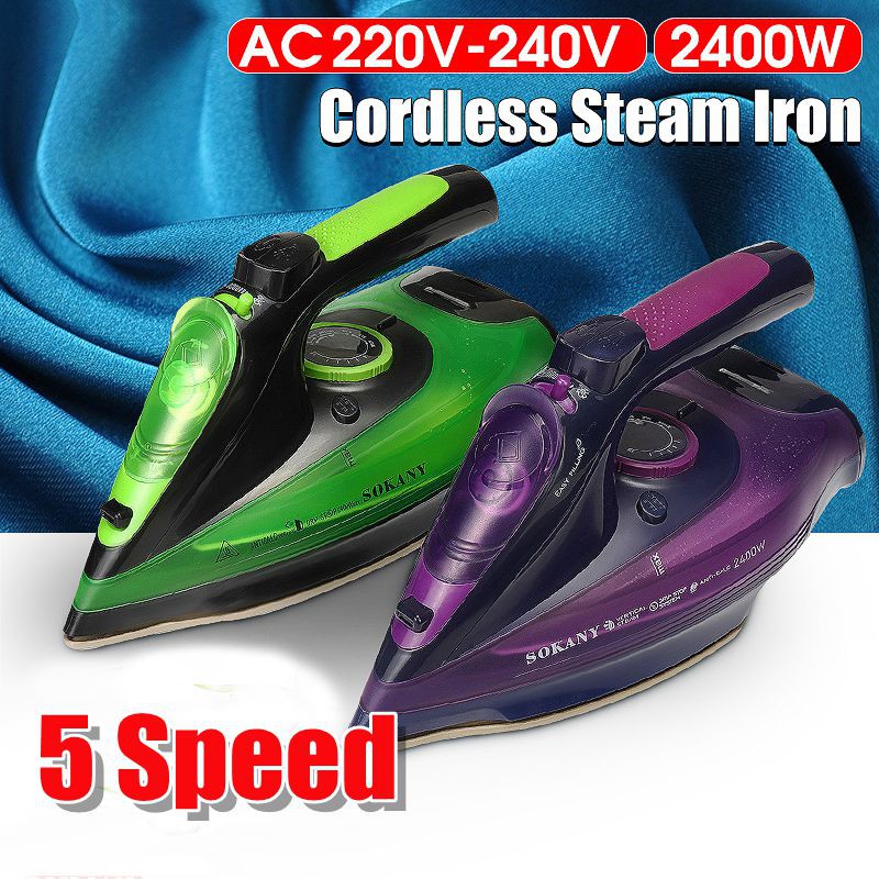 2400W Cordless Steamer Wireless Charging Steam Iron Clothes Ironing 5 Settings Shopee Malaysia