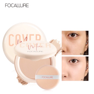 Focallure Perfect Cover Oil Control Matte Powder Two Way Cake Vitamin C Perfect Cover Powder & Compacts  Face Powder