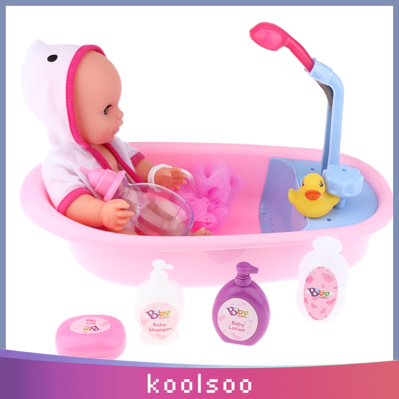 Baby Doll Bath Center / Doll Bath Activity Center For Toddlers And Preschoolers Happy Hooligans : With an adorable baby doll, play center, pacifier, bottle, blocks, and toys, this fun play center has everything your child needs to have a wonderful time.