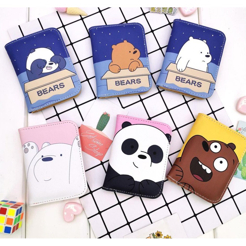 We Bare Bears wallet Cute Little Bear small Fresh cartoon cute small ...