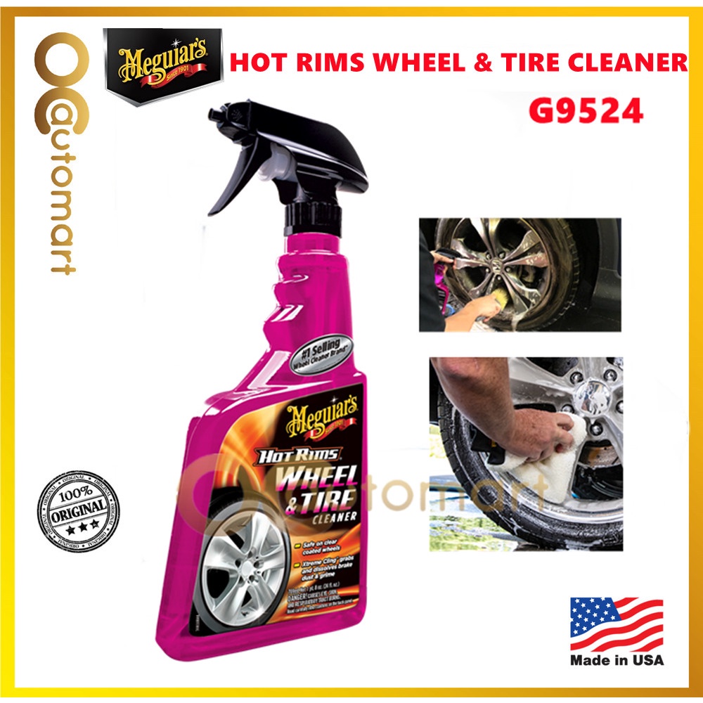 Meguiar's G9524 Hot Rims All Wheel & Tire Cleaner 24oz Shopee Malaysia